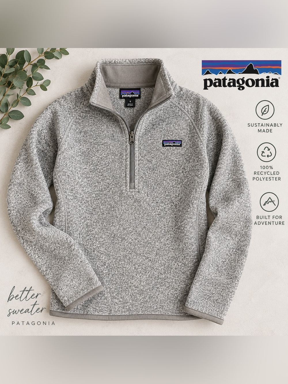 Patagonia Better Sweater 1/4 Zip Pullover medium